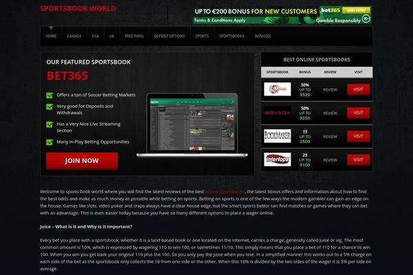 Sportsbetting theme site design template sample