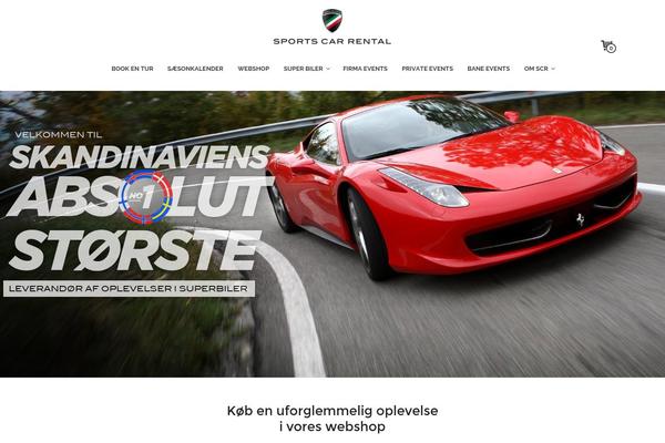 sportscarrental.dk site used Alera