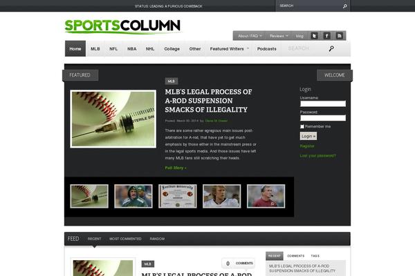 sportscolumn.com site used Continuum