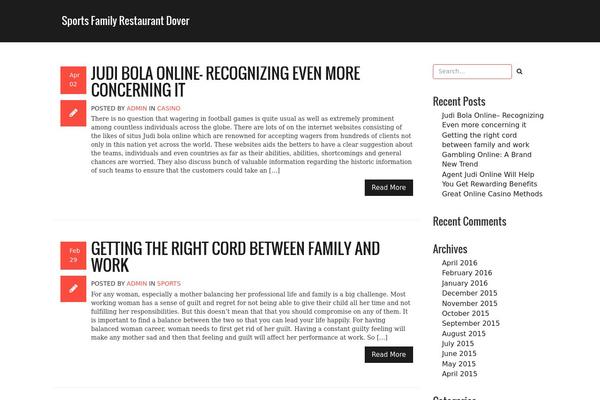 Vision theme site design template sample