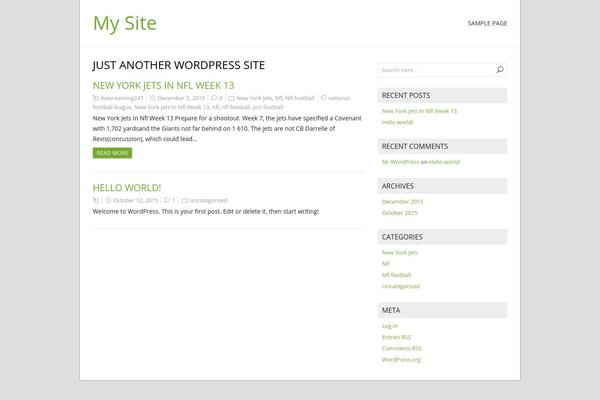 NatureSpace theme site design template sample