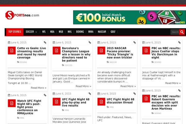 Site using Fastest Live Scores - Football Widgets plugin