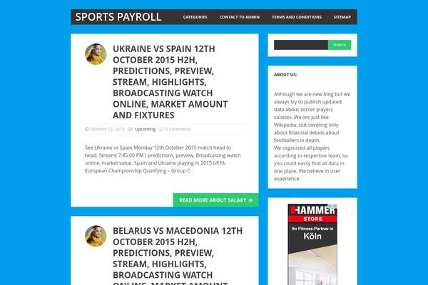 Newsberg theme site design template sample