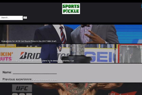 sportspickle.com site used Comebackmedia