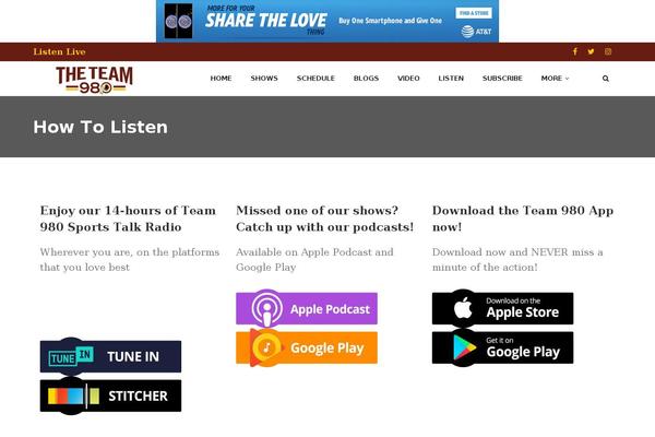 Site using Amp-events plugin
