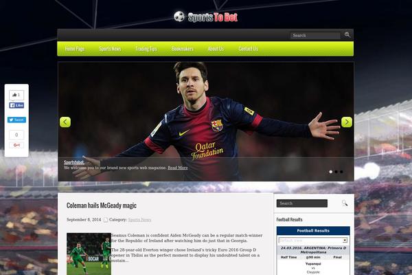 Footballnet theme site design template sample
