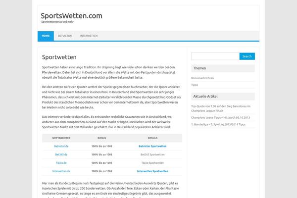 Iconic One theme site design template sample