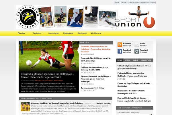 Sportpress theme site design template sample