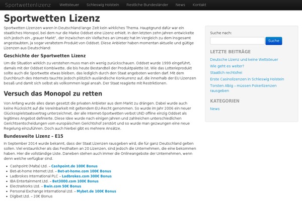 sportwettenlizenz.com site used Rachelbaker-bootstrapwp-twitter-bootstrap-for-wordpress-0c06b68