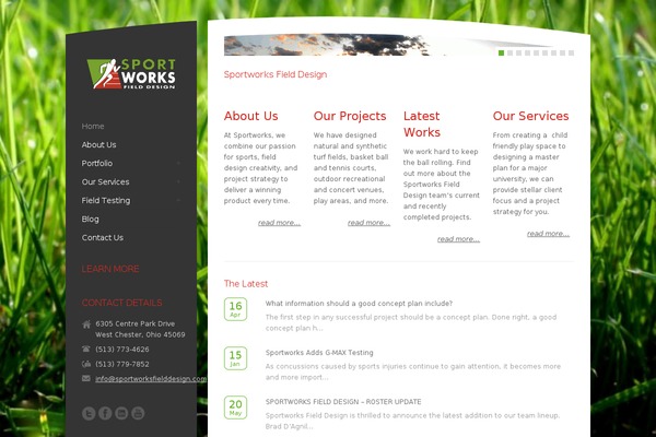 Collective theme site design template sample