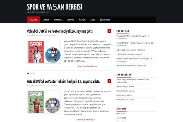 Hiero theme site design template sample