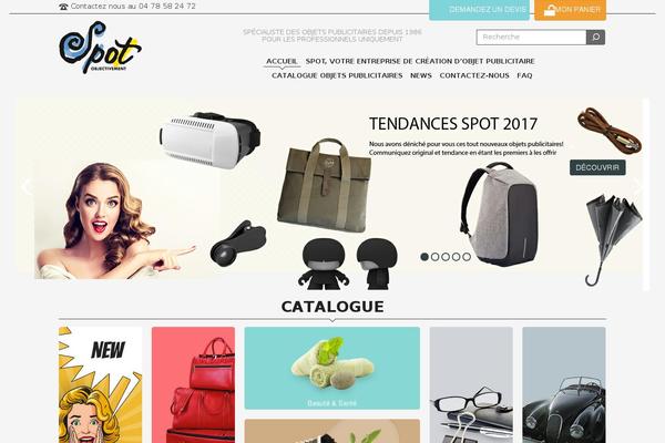 Spot theme site design template sample