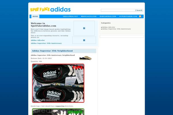 spotfakeadidas.com site used Blue Weed