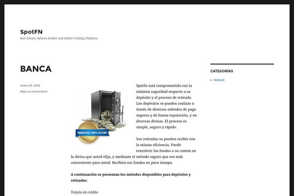Site using BinarystationWidget plugin