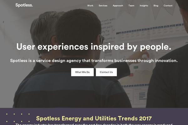 Spotless theme site design template sample