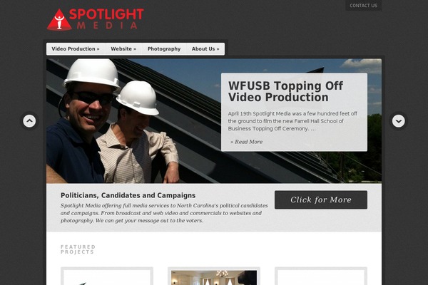 spotlightmediainc.com site used Debut