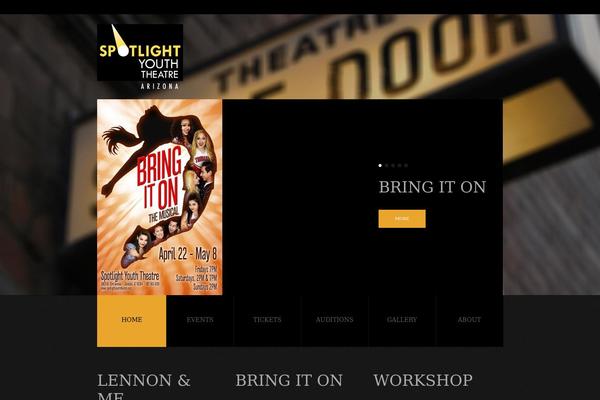 spotlightyouththeatre.org site used Theme1630