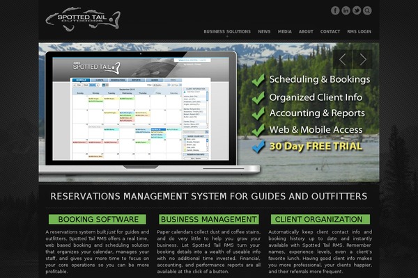 Fullscene theme site design template sample