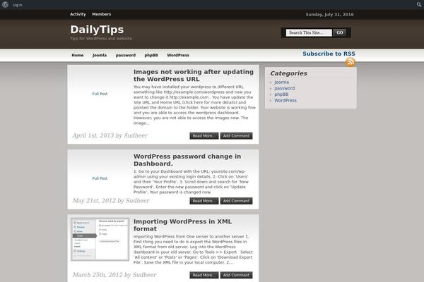 sprabhu.com site used Wp-themes-blogger