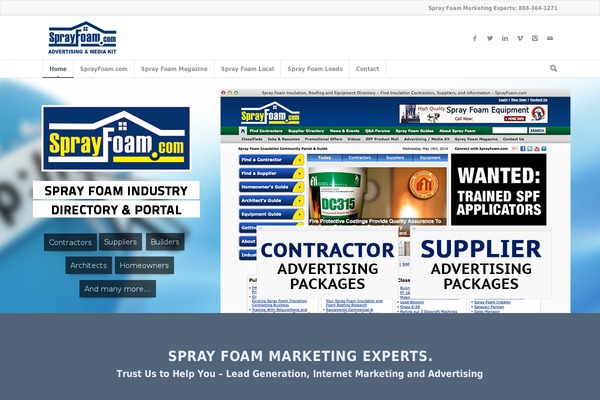 sprayfoamads.com site used Zephyr