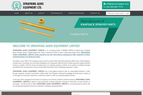 spraykingagro.com site used Sprayking