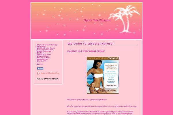 Beauty theme site design template sample