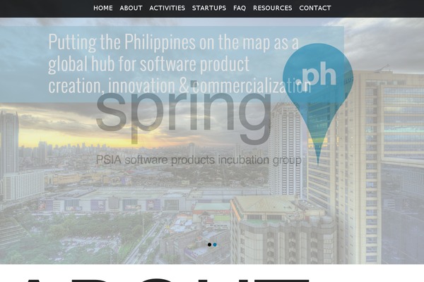 Spring theme site design template sample