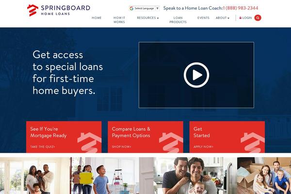 springboard.org site used Raindrop
