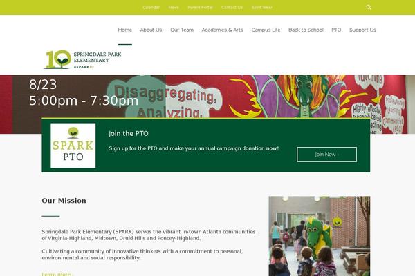 Smarty-child theme site design template sample