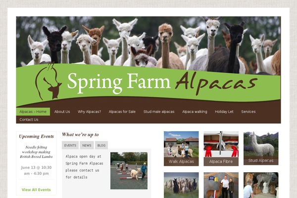 springfarmalpacas.co.uk site used Lifestyle Pro