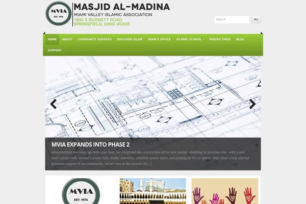 NonProfit theme site design template sample