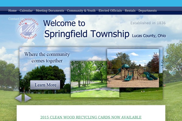Springfield theme site design template sample