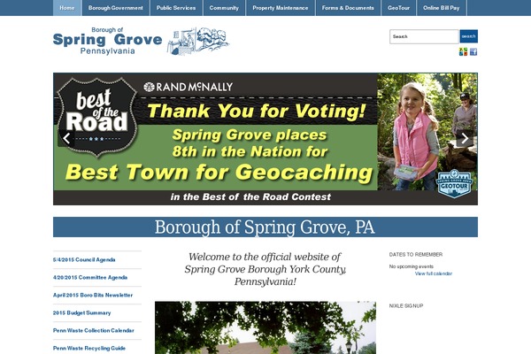 springgroveborough theme websites examples