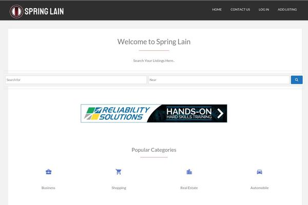 Directory Starter theme site design template sample