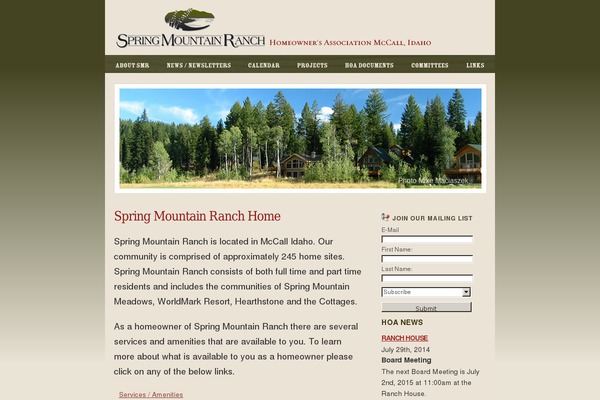 Site using Events-calendar plugin