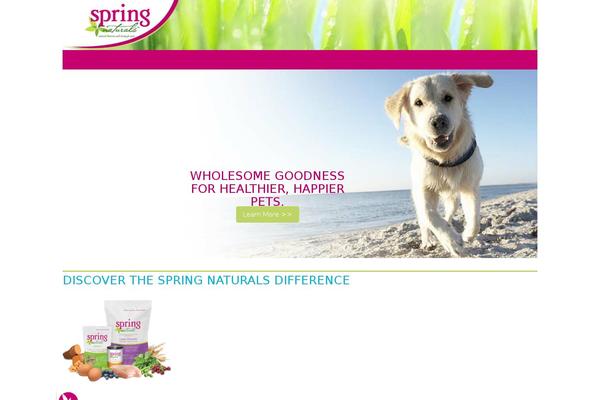 springnaturals.com site used Performancepet