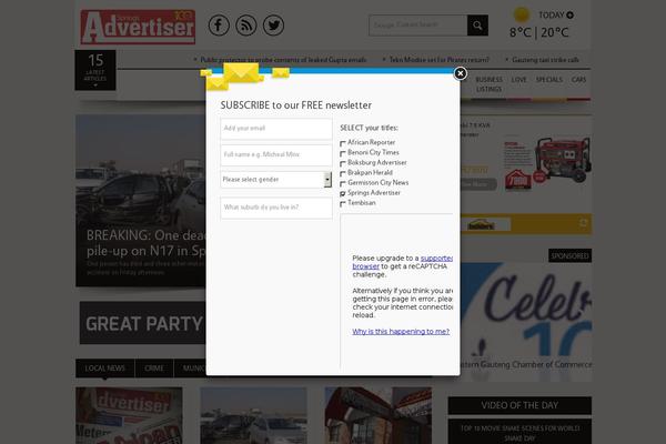 Site using Dp-newsletter-settings plugin