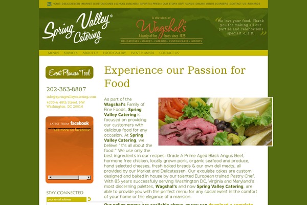 Spring theme site design template sample