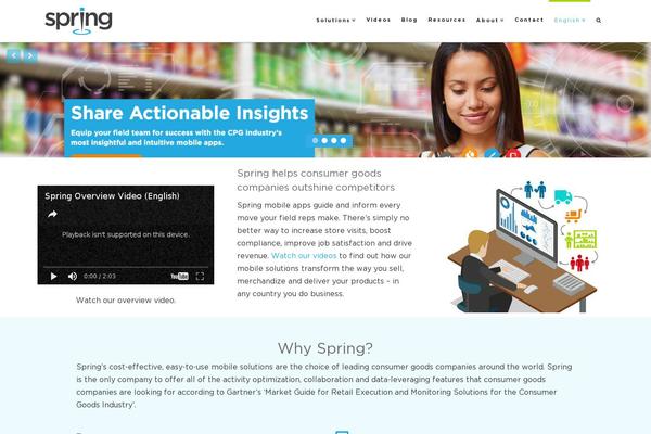 springwireless.com site used X | The Theme