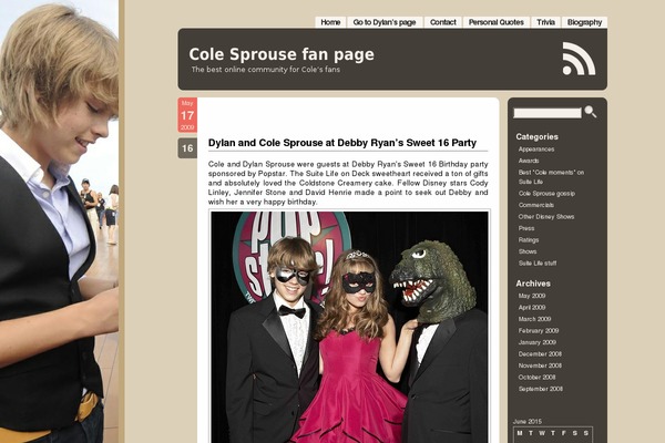 Aeros theme site design template sample
