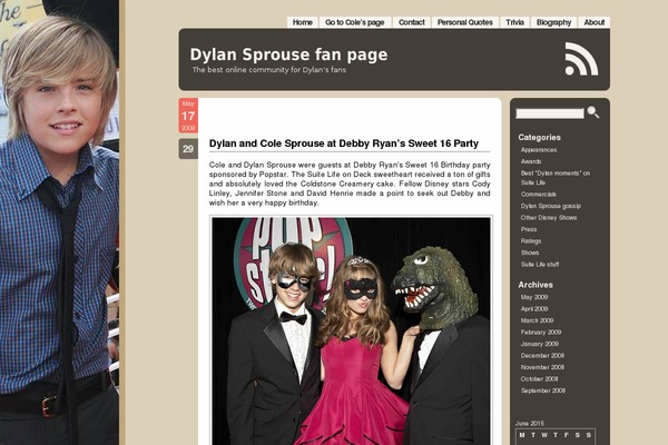 Aeros theme site design template sample