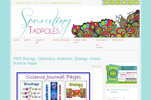 sproutingtadpoles.com site used Glitter