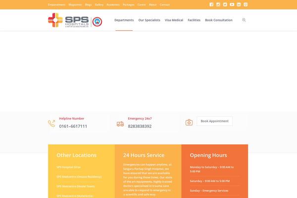 Medical-clinic theme site design template sample