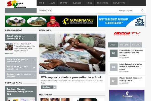 Newspaper theme site design template sample