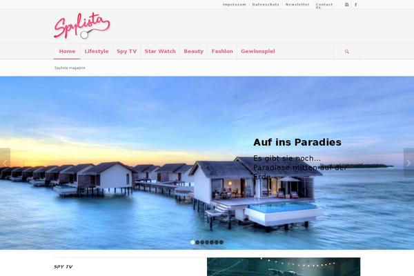 Enfold theme site design template sample