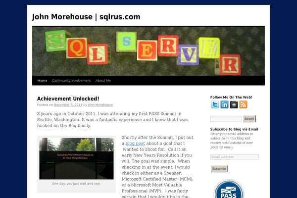Site using Ultimate Follow Me plugin