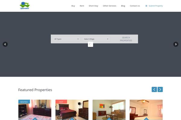 WP Residence theme site design template sample