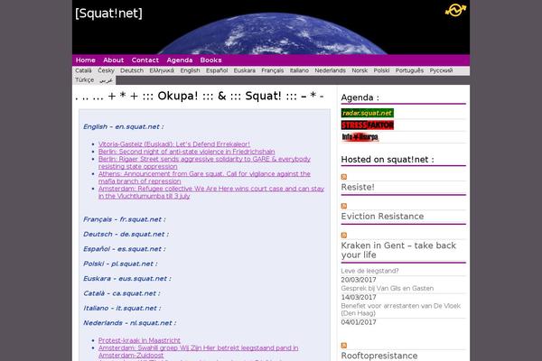 Planet theme site design template sample