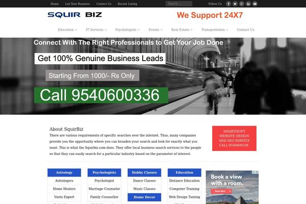Site using Popup contact form plugin
