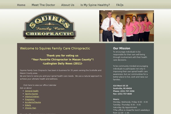 Infinite theme site design template sample